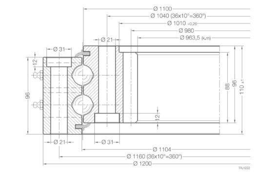 Internal Gear B2225-1-1200BB-1
